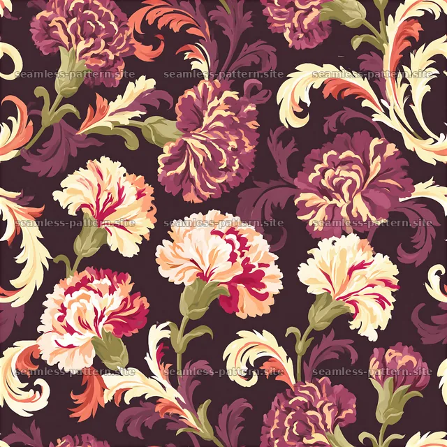 Bold floral seamless pattern creates a vibrant backdrop for design — seamless tileable pattern