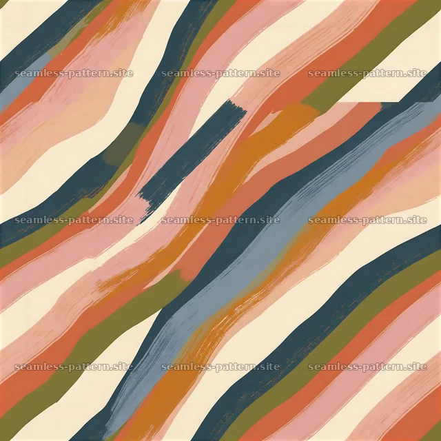 Colorful irregular stripes seamless pattern design — seamless tileable pattern
