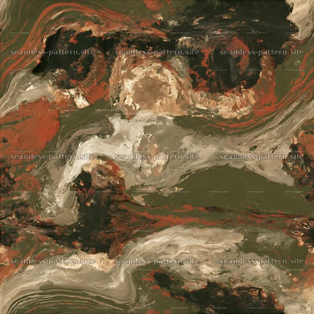 Seamless Earth-Tone Marbled Camouflage Texture — seamless tileable pattern