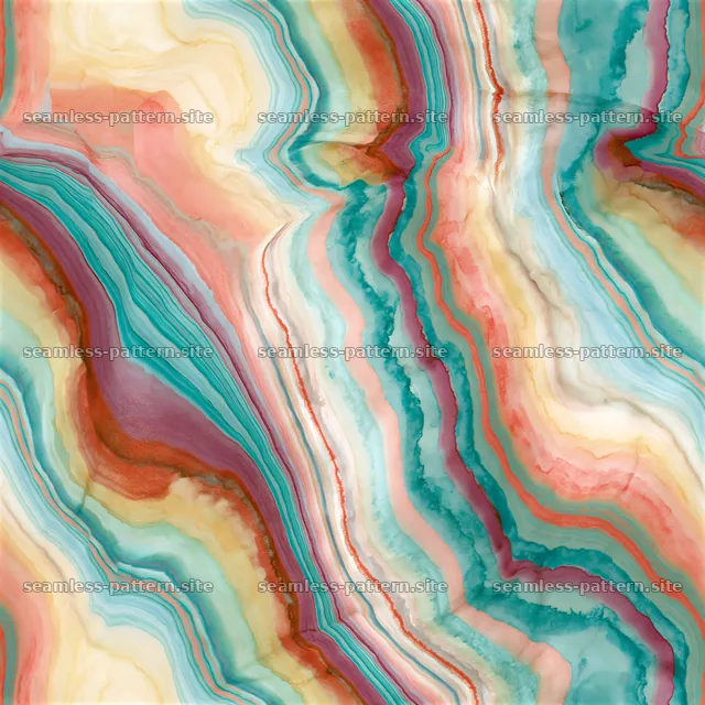 Colorful marble veins seamless pattern with vibrant hues and textures — seamless tileable pattern