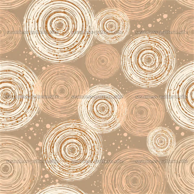 Seamless latte foam pattern with circular motifs on a light background — seamless tileable pattern