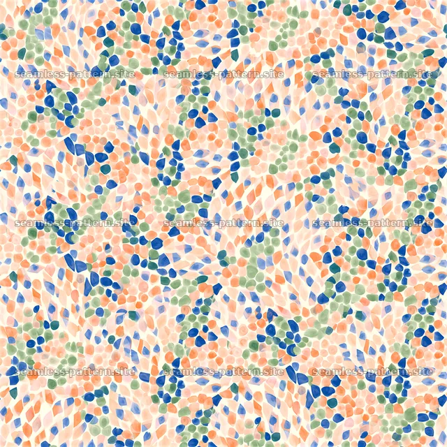 Funky Geometric Seamless Pattern with Colorful Abstract Shapes — seamless tileable pattern
