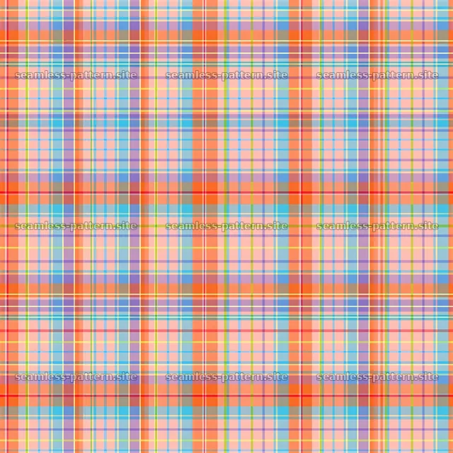 Colorful Plaid Grid Pattern — seamless tileable pattern