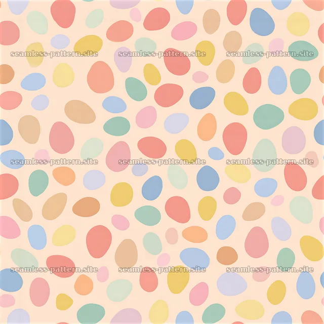Colorful abstract droplets pattern on soft background — seamless tileable pattern