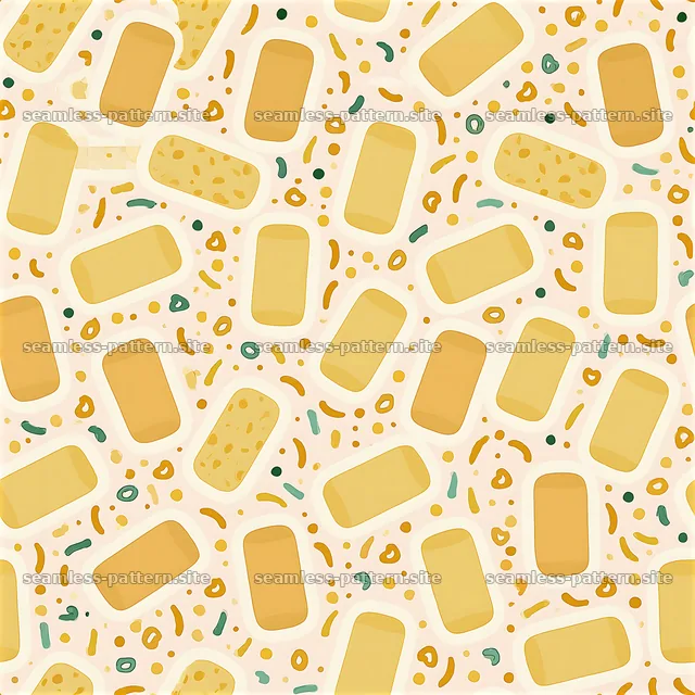 Geometric shapes and abstract forms in a light color seamless pattern — seamless tileable pattern