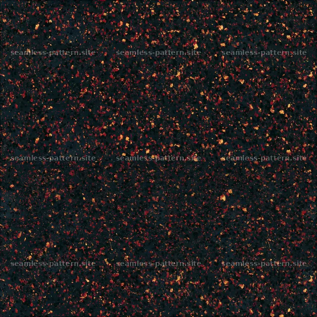 Speckled black red gold seamless texture fills the surface with — seamless tileable pattern
