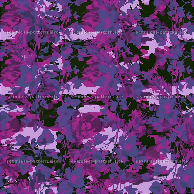 Purple leafy camouflage seamless pattern design for textiles — seamless tileable pattern