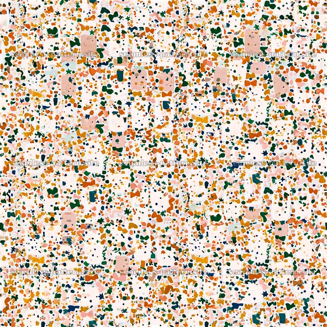 Colorful Abstract Terrazzo Shapes Seamless Pattern — seamless tileable pattern