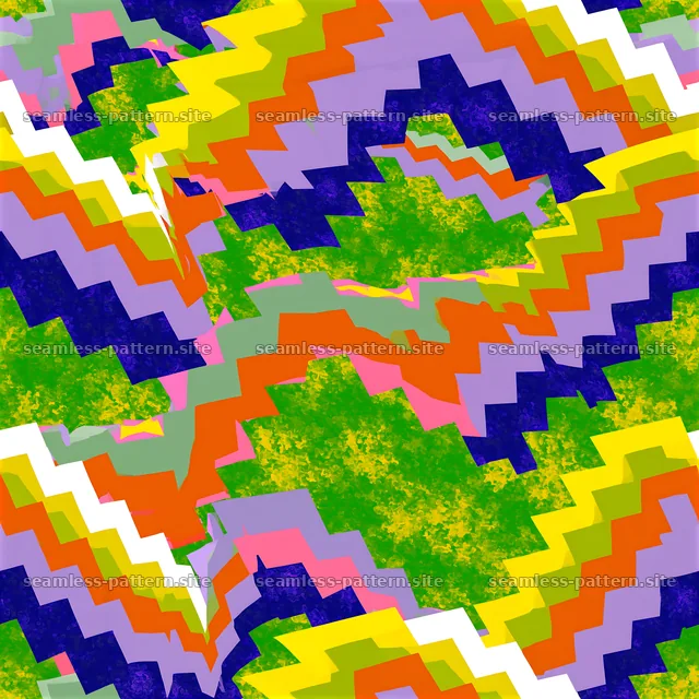 Colorful Zigzag Abstract Seamless Pattern — seamless tileable pattern