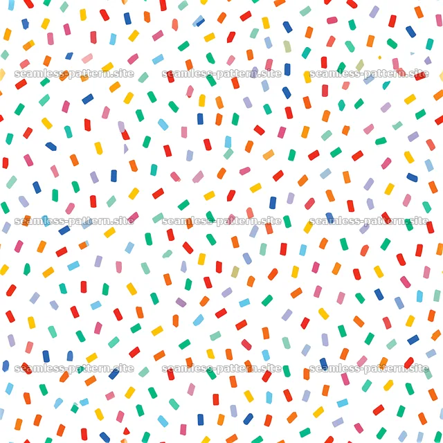 Colorful confetti seamless pattern with bright shapes on a light background — seamless tileable pattern
