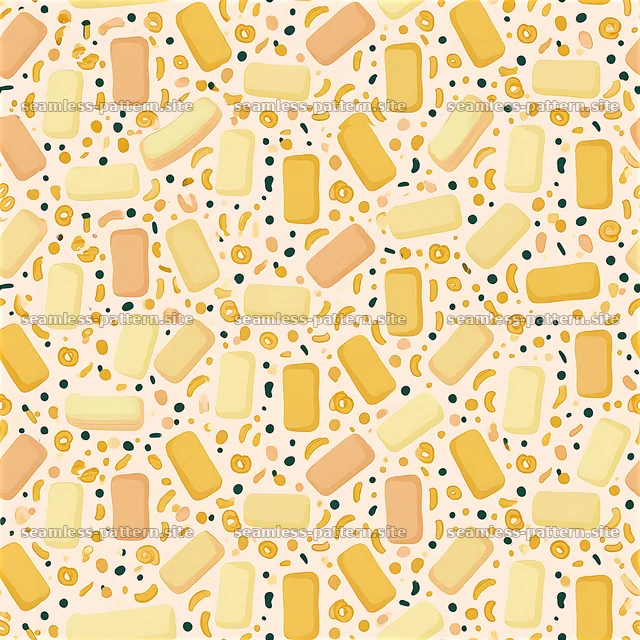 Playful Confetti Seamless Pattern with Colorful Shapes — seamless tileable pattern