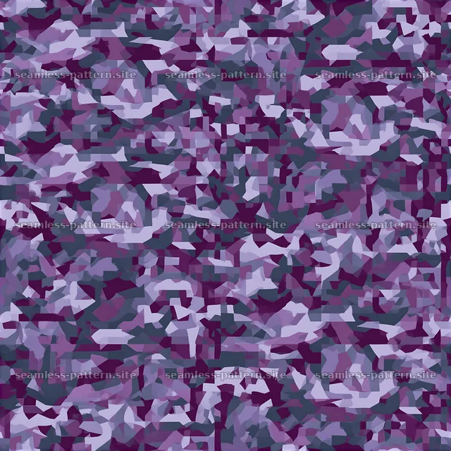 Purple geometric military camouflage seamless pattern with shapes — seamless tileable pattern