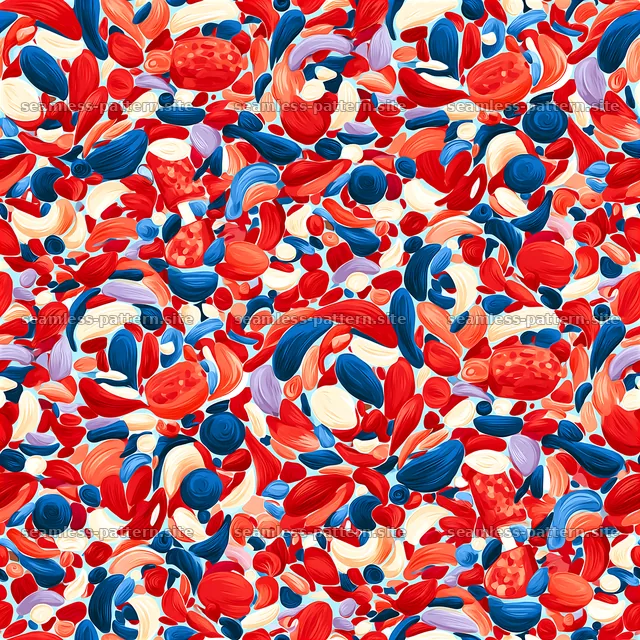 Colorful abstract vegetable collage seamless pattern — seamless tileable pattern