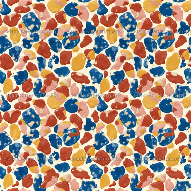 Colorful abstract seamless pattern with varied shapes — seamless tileable pattern