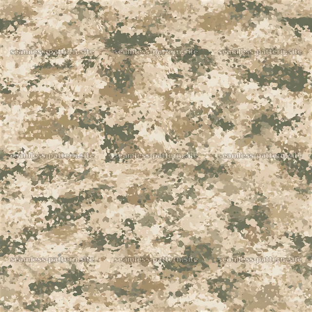 Seamless desert camouflage pattern with shades of brown and green — seamless tileable pattern