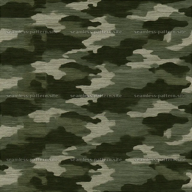 Green camouflage canvas tileable pattern in dark green tones — seamless tileable pattern