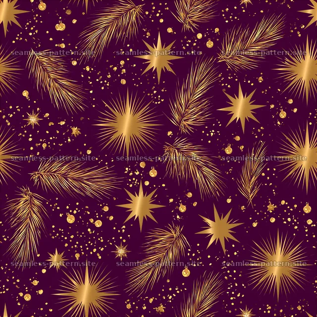 Elegant gold and deep purple seamless pattern for festive designs — seamless tileable pattern