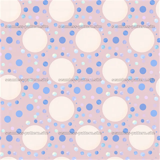 Retro pastel rainbow dot seamless pattern — seamless tileable pattern
