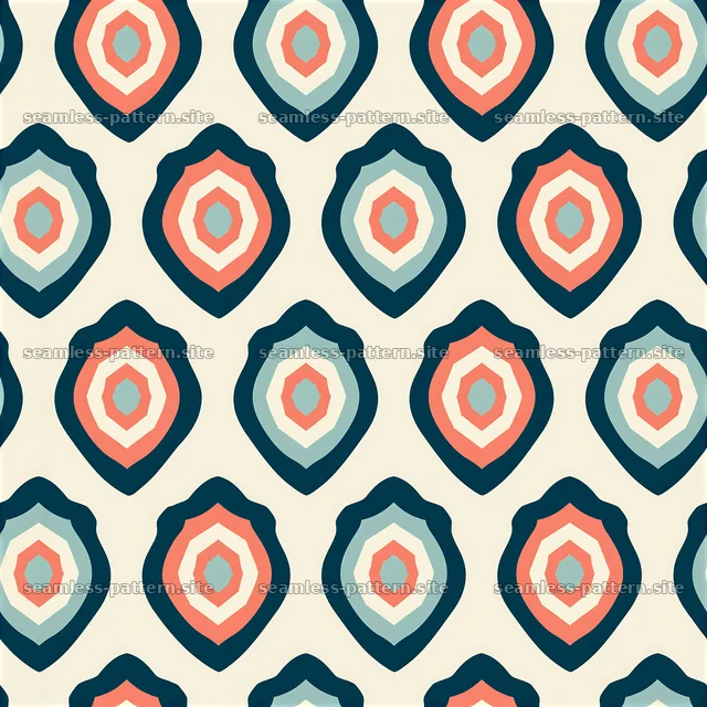 Seamless police badge pattern in light colors for fabric design — seamless tileable pattern
