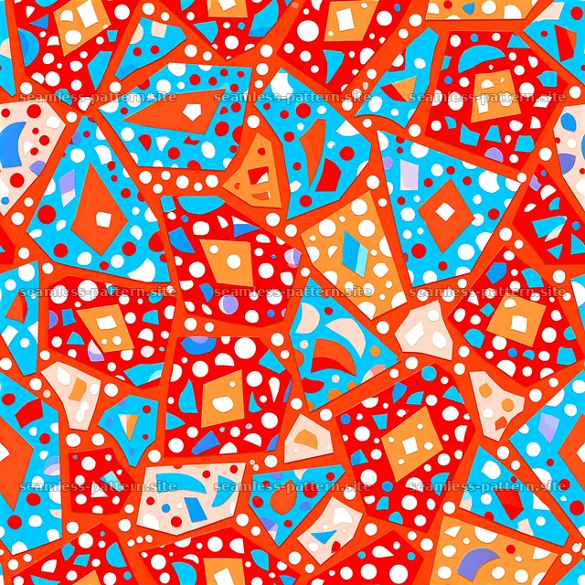 Colorful Geometric Collage Seamless Pattern — seamless tileable pattern